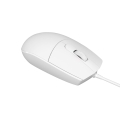Mysz biurowa 1000 dpi 1,2m USB - biała