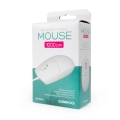Mysz biurowa 1000 dpi 1,2m USB - biała