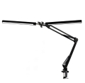 PLATINET DESK DRAWING LAMP LAMPA KREŚLARSKA FLEXY2 20W, 2 HEAD, 160 LED, BASE+CLIP, BLACK [46005]