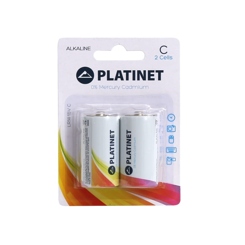 PLATINET BATTERY ALKALINE PRO LR14  BLISTER*2 [43732]