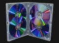 Pudełko DVD 14 mm Amaray side-by-side na 4 płyty przeźroczyste
