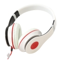 FREESTYLE HI-FI STEREO HEADSET MIC + ADAPTER 1-2 FH4005 WHITE [42726]