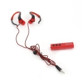 Słuchawki douszne sportowe z uchwytem na ucho Bluetooth FIESTA FIS915 czerwone