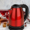 OMEGA ELECTRIC KETTLE 1500W STAINLESS STEEL BRUSHED FINISH [ 45189 ]
