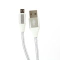 Kabel OMEGA USB-microUSB 2A 1 m srebrny