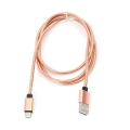 Kabel USB-microUSB OMEGA 1.8A 1 m różowo-złoty