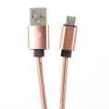 Kabel USB-microUSB OMEGA 1.8A 1 m różowo-złoty