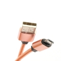 Kabel USB-microUSB OMEGA 1.8A 1 m różowo-złoty