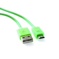 Kabel OMEGA USB-micro USB 2A 1 m zielony