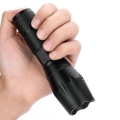 PLATINET ALUMINIUM FLASHLIGHT TACTICAL LED BLACK [45097]