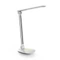 PLATINET lampka biurkowa 6W srebrno-biała