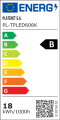 Oprawa hermetyczna Triproof z panelem LED i statecznikiem elektronicznym, 18W 6000K 60cm