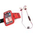 Słuchawki bluetooth dokanałowe PLATINET PM1075 z etui ochronnym na ramię czerwona