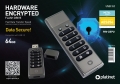 Szyfrowany pendrive USB 3.0 64 GB, metalowa obudowa