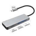 PLATINET MULTIMEDIA ADAPTER USB Type-C CARD READER MICRO SD SDHC SDXC CF [44707]