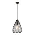 PLATINET PENDANT LAMP LAMPA SUFITOWA  HERA P130806-S E27 METAL BLACK 20x36 [44013]