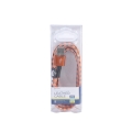 Kabel USB-microUSB PLATINET Mamba skórzany 1 m pomarańczowy