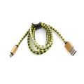 Kabel USB-microUSB PLATINET Mamba skórzany 1 m żólty