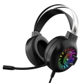 VARR GAMING RGB SŁCUHAWKI NAUSZNE WITH MIC VH8040  BLACK [45560]