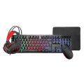 VARR GAMING SET LED MOUSE + MOUSEPAD 295X210X2MM MIX 15 [45428]