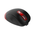 OMEGA MOUSE MYSZ BEZPRZEWODOWA WIRELESS RECHARGEABLE USB-C BLACK RED [46047]