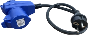 Przewód adapter z wtyczką Schuko do gniazda CEE