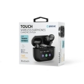 PLATINET SŁUCHAWKI BEZPRZEWODOWE DOUSZNE TWS EKRAN DOTYKOWY BLUETOOTH 5.4 300MAH ANC BLACK
