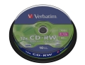 VERBATIM CD-RW 700 MB 8-12X (10 szt.)
