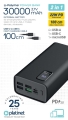 Powerbank 30 000 mAh Power Delivery 3.0, Quick Charge, Led Screen Czarny