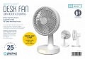 PLATINET RECHARGABLE DESK FAN WENTYLATOR BIURKOWY 2X1500 MAH LED [46054]