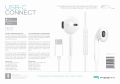Douszne słuchawki przewodowe z mikrofonem i złączem USB-C