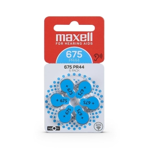 MAXELL BATTERY ZINK AIR PR44 (675) 6PK BLISTER 790420.00.EU