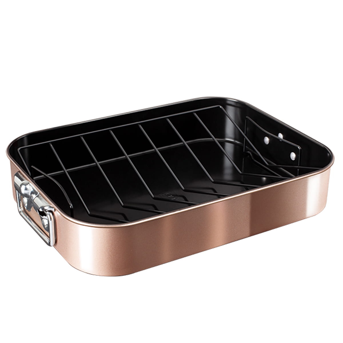 BERLINGER HAUS ROASTE RWITH RACK, METALLIC LINE ROSE GOLD EDITION BH/7845