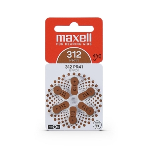 MAXELL BATTERY ZINK AIR PR41 (312) ZINK AIR 6PK BLISTER 790421.00.EU