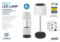 PLATINET LAMPA STOŁOWA LED Z REGULACJĄ WYSOKOŚCI 2W 160LM 1200 mAh