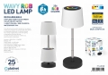 PLATINET LAMPA STOŁOWA LED RGB Z REGULACJĄ WYSOKOŚCI 2W 160LM 1200 mAh