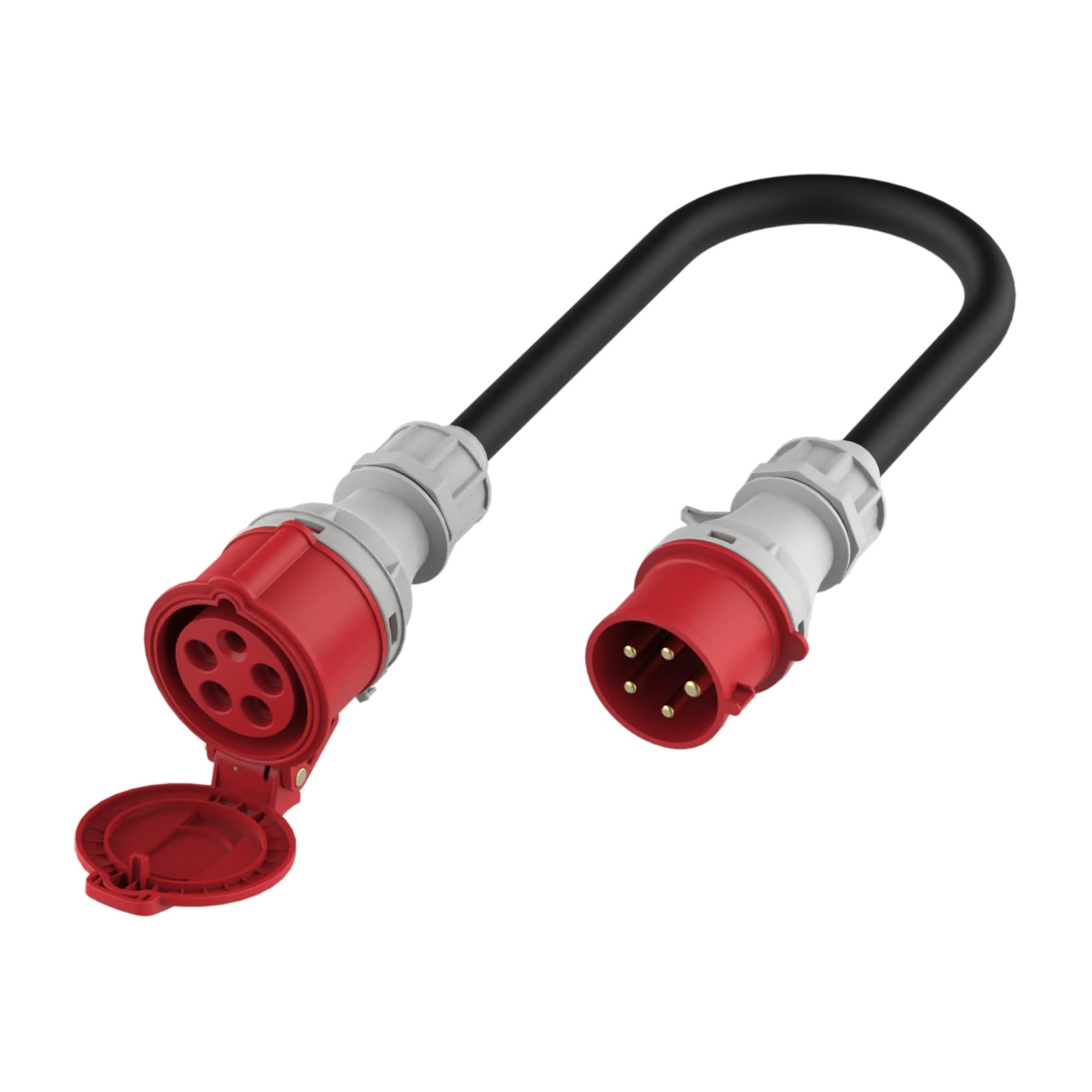 Adapter zasilania EV CEE 32A (męski) na CEE 16A (żeński)