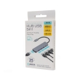 Media Hub 5 in 1 USB-C do 4xUSB-A 3.2 GEN1 + 1xUSB-C PD 100W