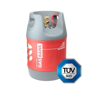 GasBank SINGLE 7.5 kg - LPG Butla Gazowa – DIN (G12 KLF) Wejście/Wyjście