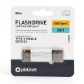 Pendrive Platinet USB 3.0 Type-C 64GB srebrny