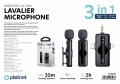 PLATINET WIRELESS LAVALIER MICROPHONE MIKROFON KOŁNIERZYKOWY SINGLE SET [46293]
