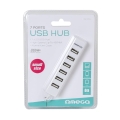 OMEGA USB 2.0 HUB 7 PORT WHITE [40571]