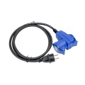 Przewód adapter z wtyczką Schuko do gniazda CEE
