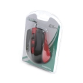 MOUSE OMEGA OM-05R OPTICAL 1000DPI BLACK/RED BLISTER [41790]