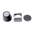 Lampka restauracyjna z baterią 4000mAh czarna