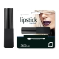 PLATINET POWER BANK LIPSTICK 2600mAh  BLACK + microUSB cable [43636] EOL