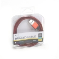 PLATINET ERIS USB LIGHTNING FABRIC BRAIDED CABLE 1M RED