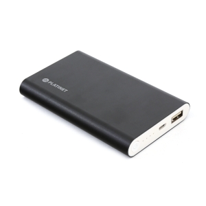 PLATINET POWER BANK 10000mAh polymer ALU BLACK [42666]