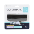 Powerbank imit. skórzane obszycie 7200mAh czarny + kabel MicroUSB