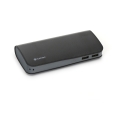 PLATINET POWER BANK LEATHER 9000mAh  BLACK + microUSB cable [43453]